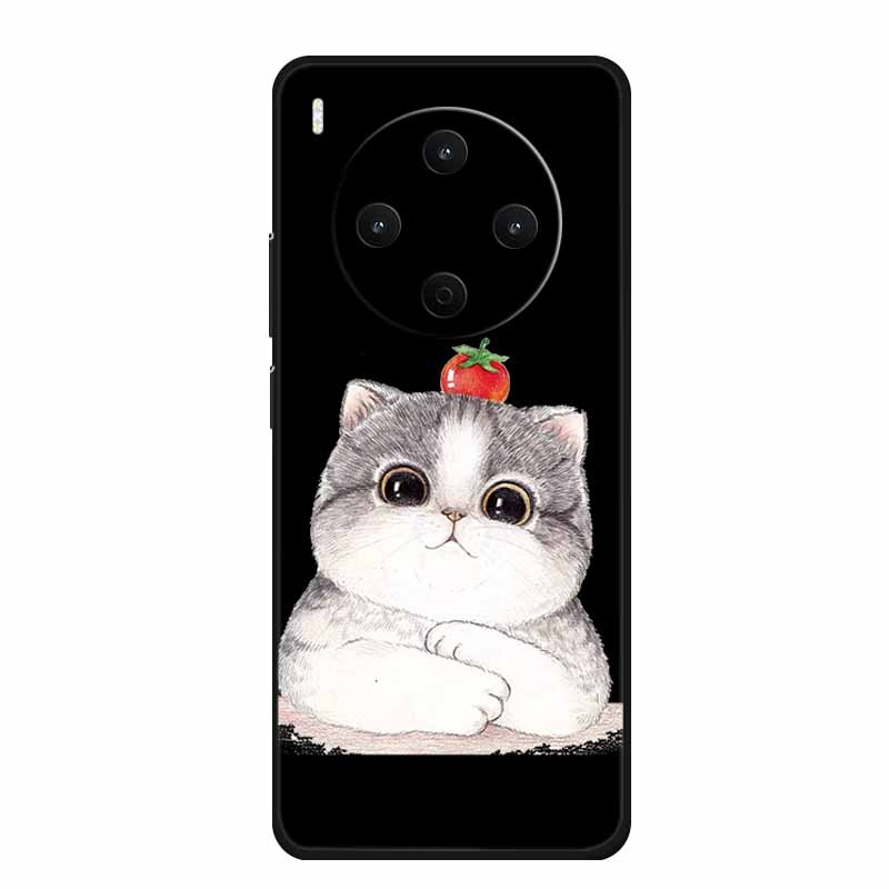 Black Silicone Case For Vivo Y500 Pro 5G 2025 Case Cartoon Cat Soft Back Cover For Vivo Y500 Pro Phone Case 6.67" Fundas Coque
