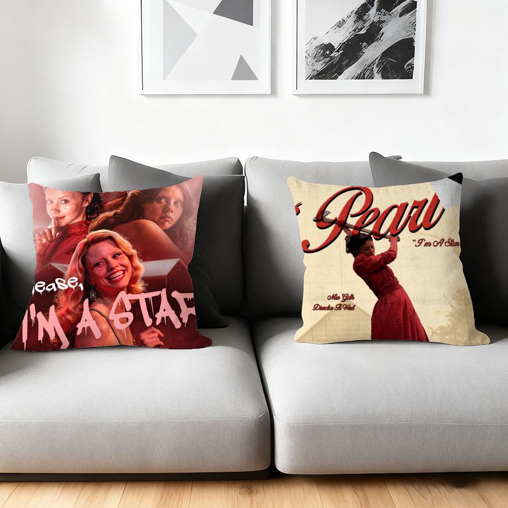 Cushion Cover Silky Short Plush Home Sofa Cushion Cover - Invisible Zipper Home Decoration Pearl Classic Movie
