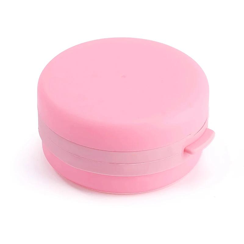 1 stuks Draagbare Badborstel Hangende Bad Lichaamsscrubber Zeepbakje Borstel Massage Haar Tactiele Borstel bad roze