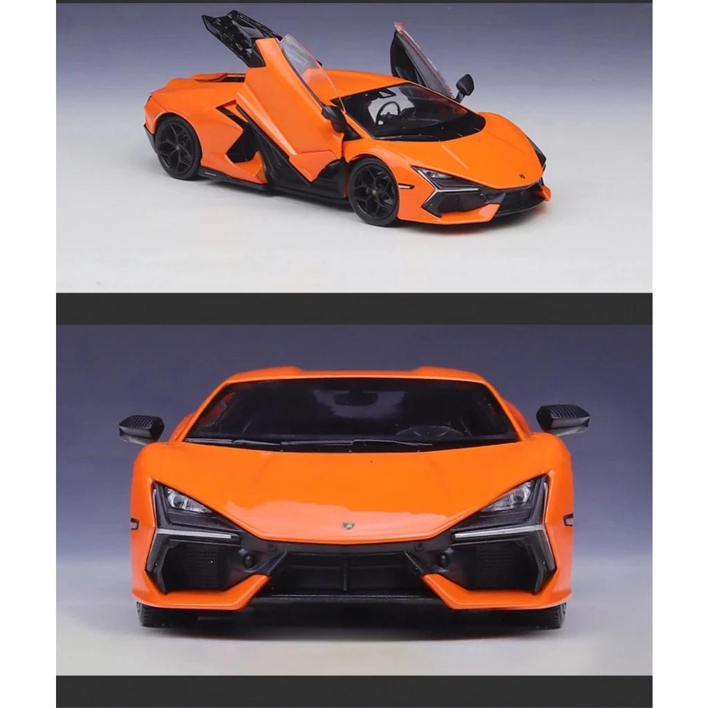 Welly 1/24 Lamborghini Revuelto Alloy Miniature Car Model Diecast Metal Scale Car Model Children Toy Car Vehicles GIfts
