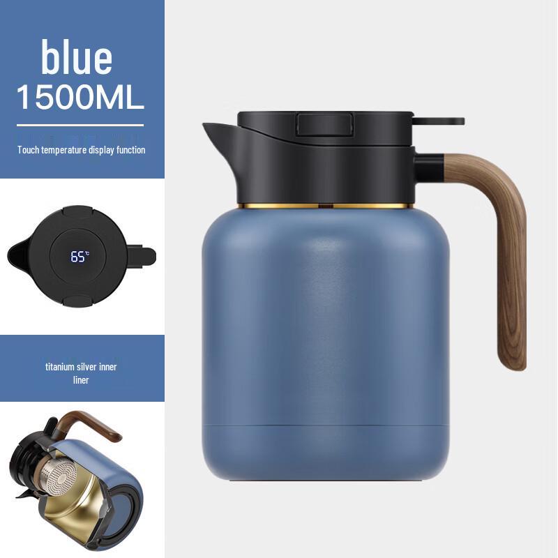 

Shangming Titanium Inner Liner Thermal Stew Tea Pot with Temperature Display