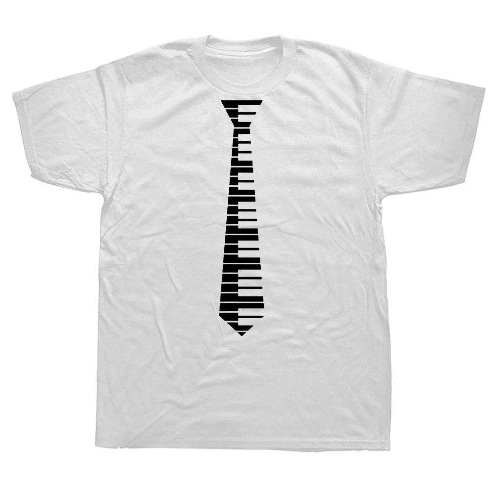 Fun Piano Key Pattern Tshirt Piano Keyboard Music Player Summer Print Casual Wear Birthday Gift Tshirt Womens Mens Clothing