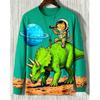 T-shirt da uomo a maniche lunghe con stampa 3D