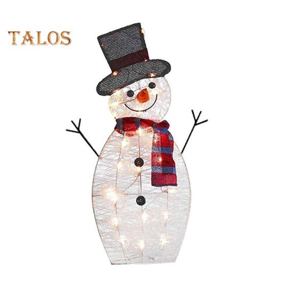 3 ks osvětlené vánoční dekorace sněhuláka Venkovní 2D rodinná sada sněhuláka Rozsvítí se Zimní ozdoba sněhuláka pro zahradní výzdobu trávníku