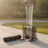 Volleyball Setter Target with Hoop Adjustable Height for Backyard