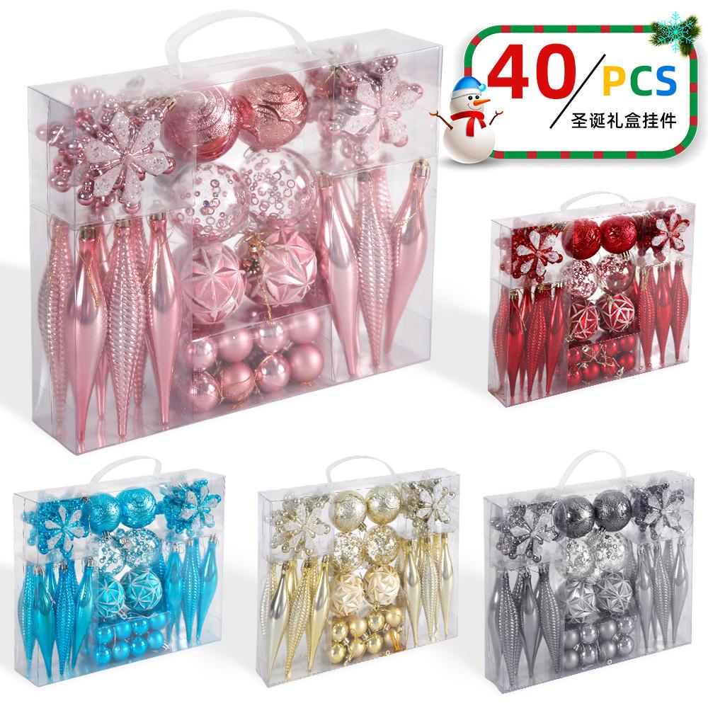 Pvc Versatile Christmas Hanging Ornaments Gift Set For Stylish Holiday Arrangements Home