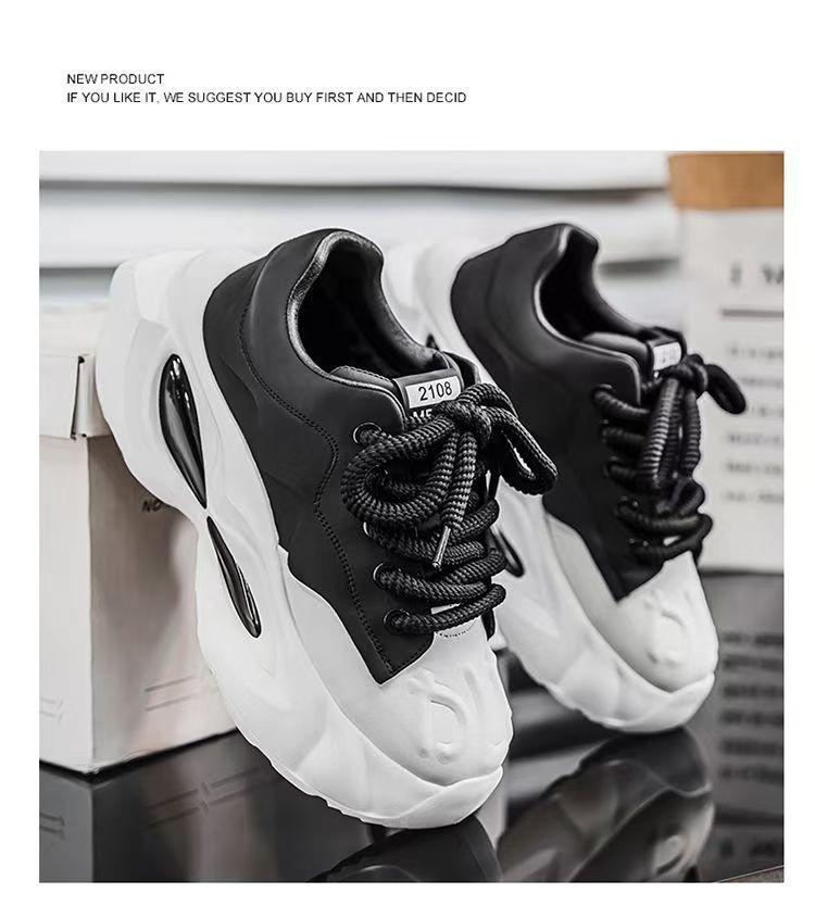 Men's 2025 Autumn Casual Height-Boosting Dad Sneakers with Thick Soles