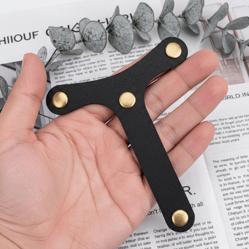 6pcs/set Leather Hook Baggage Organizer Belt Buckles Adjustable Travel Accessories Backpack