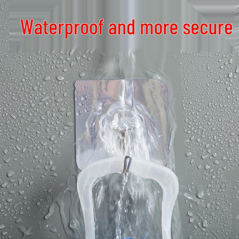 Strong Adhesive No-Trace Hooks for Kitchen/Bathroom - No Punching Required, Perfect for Doors and Walls, Holds Heavy Items