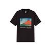 Uniqlo Letter Print Round Neck Short Sleeve T-Shirt Unisex Tops Black 436982-09