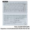 Full Transparent Transparent Keycaps Ice Transparent Color Keycaps Mechanical Keyboard Keycaps Crystal Clear ABS