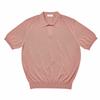 VERNO Linen Like Open Collar Knit Pink