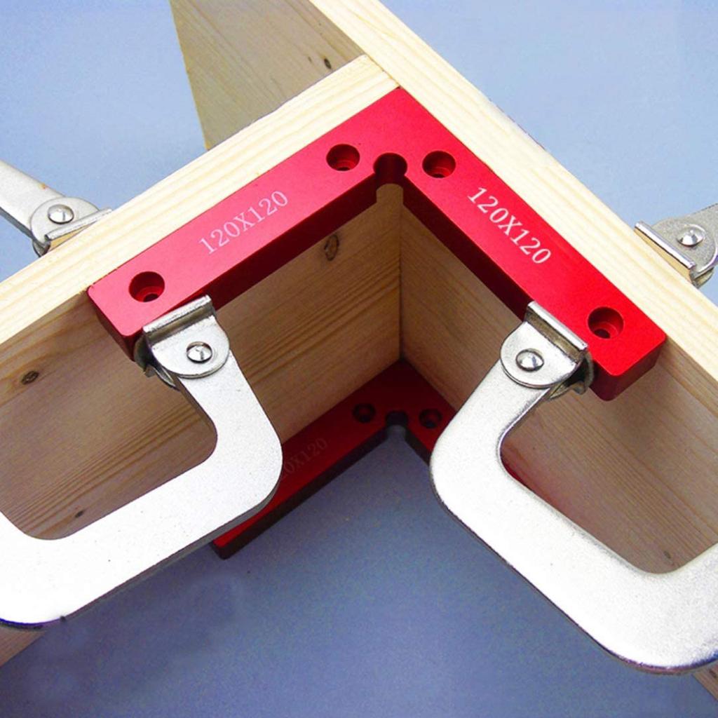 2 Pezzi/Set Squadre di Posizionamento a 90 Gradi 12x12cm Righello a L Strumenti da Falegname per Lavorazione del Legno Cornice per Foto Scatola Armadi