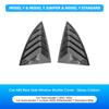 Heenvn 2PCS Side Window Louver Cover Sport Style For Tesla Model Y Juniper Model 3 Highland 2026 ABS Rear Window Shutter Cover