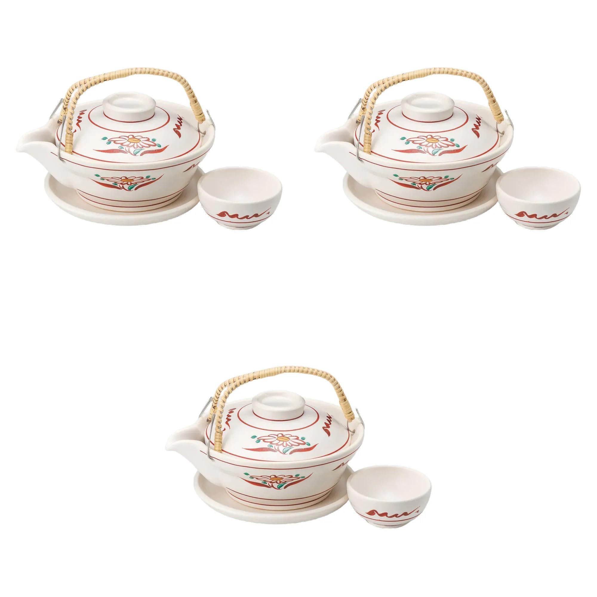 

Set of 3 Flower Earthen Pots x x 9 280 cc x cm x cm Kaiseki direct Setomonohonpo Red-painted [18 15.5 cm, (15 2.1 saucer, 7.7 3.8 cup)] pot, fire,