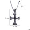 European and American New Fashionable Cross Pendant Necklace Electroplated Hip-hop Retro Style Necklace
