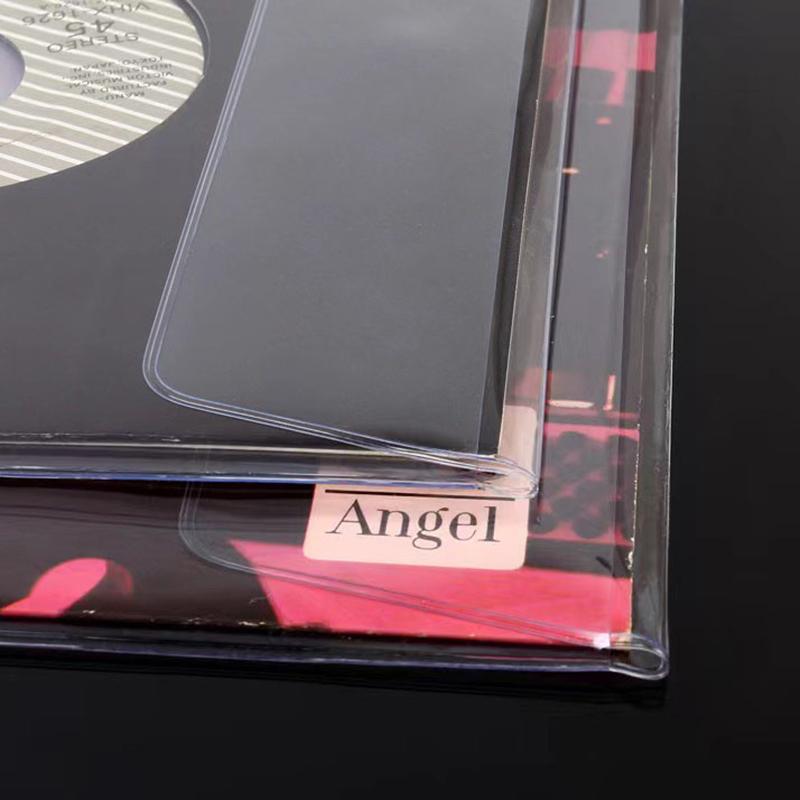 5Pcs 7/10/12 Inch Pvc Thicken Record Protective Sleeves Lp Vinyl Records Outer Sleeves Reusable Flat Open Top Bag Cover