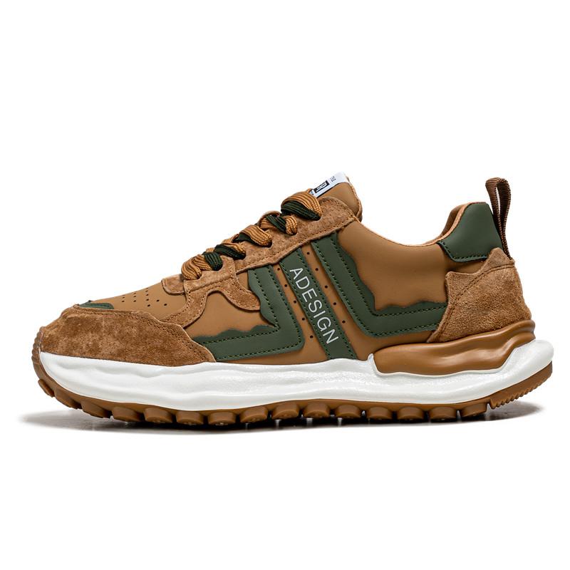 

New Men Sports Leisure Shoes Comfortable Fashion Outdoor Four Seasons Leather Men s Sneakers Walking Jogging Running Trainers