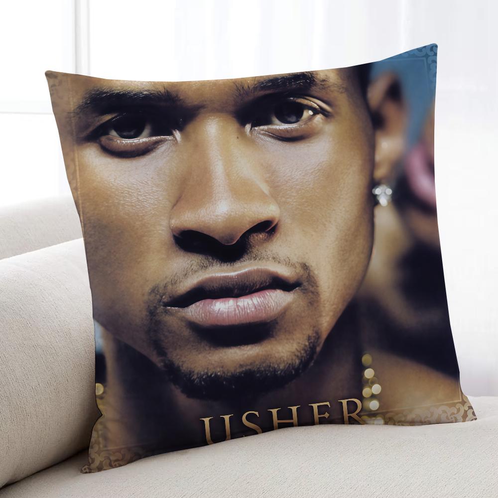 American Singer UUsher cushion cover Home Bedding Sofa living Room pillowcase Simple Soft Skin Cushion Cover Party Gift