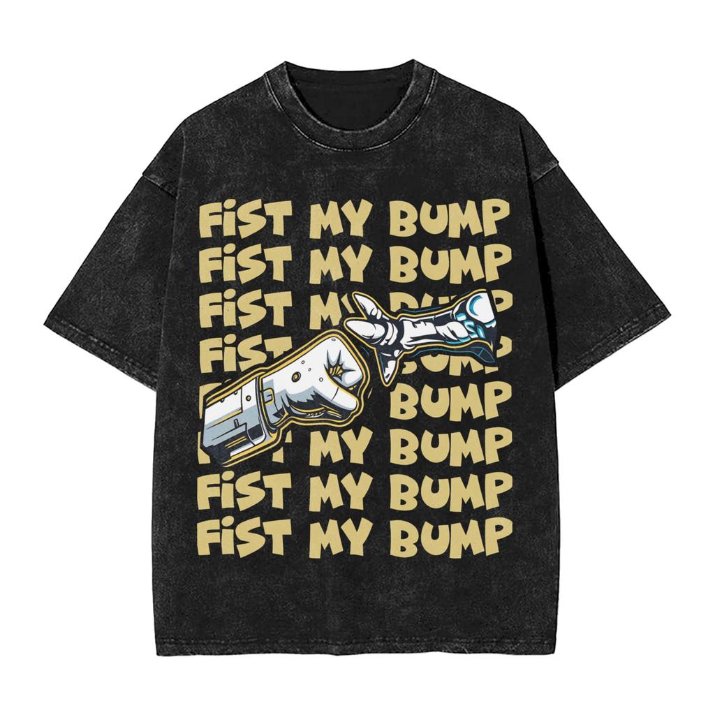 Fist My Bump 2026 Washed Tshirt Men Project Hail Mary Streetwear Cotton T Shirts Beach O Neck Harajuku Tee Shirt Plus Size Tops