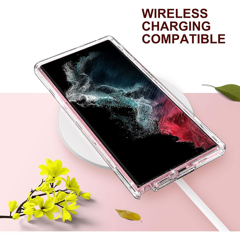 Przezroczyste etui z brokatem do Samsung Galaxy S26 Ultra S25 Fe S24 Plus S23 S22 S21 S20 A07 A17 A37 A57 A16 A15 A14 A26 A06 A56 A34 A25 A35 A55 5G Pokrowiec