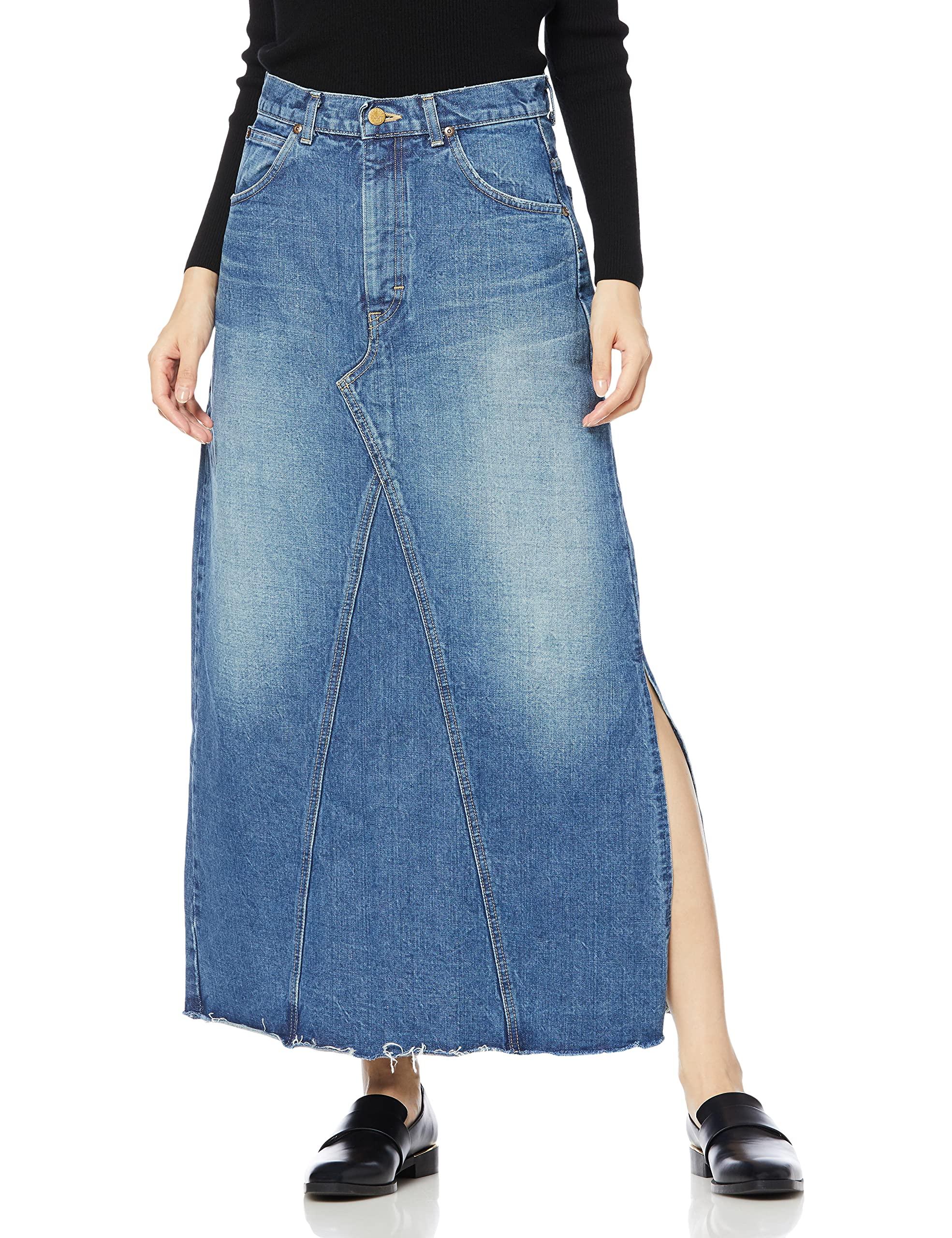 [LEE] THE DENIM REMAKE SKIRT синий