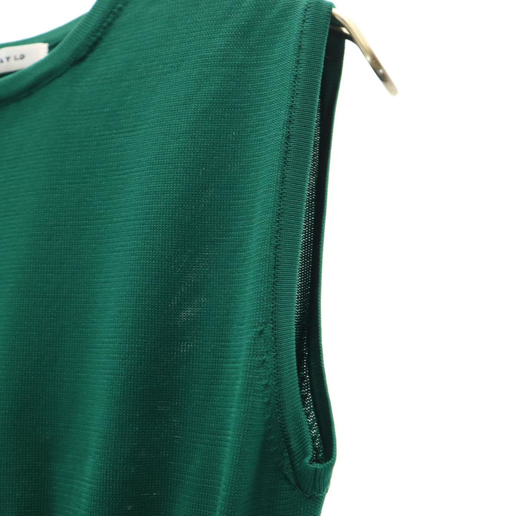 Ungetragenes FRAY I.D made in Japan Ärmelloses Strick-Langes Kleid F grün Damen Gebraucht