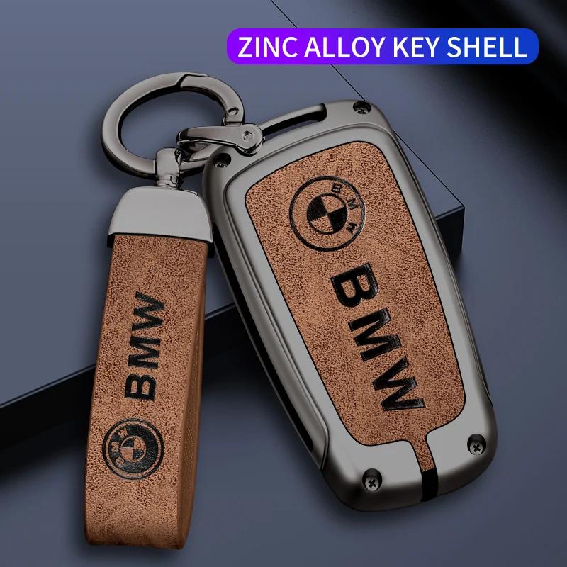 Für BMW M E39 E46 E60 E90 F10 F15 F20 F25 F30 G05 G01 F01 G80 G01 Auto TPU Zinklegierung Schlüsselanhänger Tasche Autoschlüsselanhänger Metallschlüsselhülle