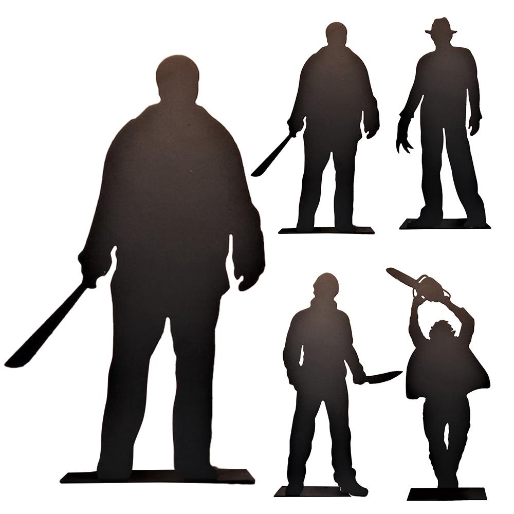 Halloween Decorations Metal Crafts Desktop Shadow Figure Decorations