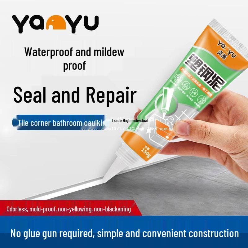 Plastic Steel Clay Basin Toilet Caulk Filler: Waterproof, Mildew-Proof Sealant and Super Glue