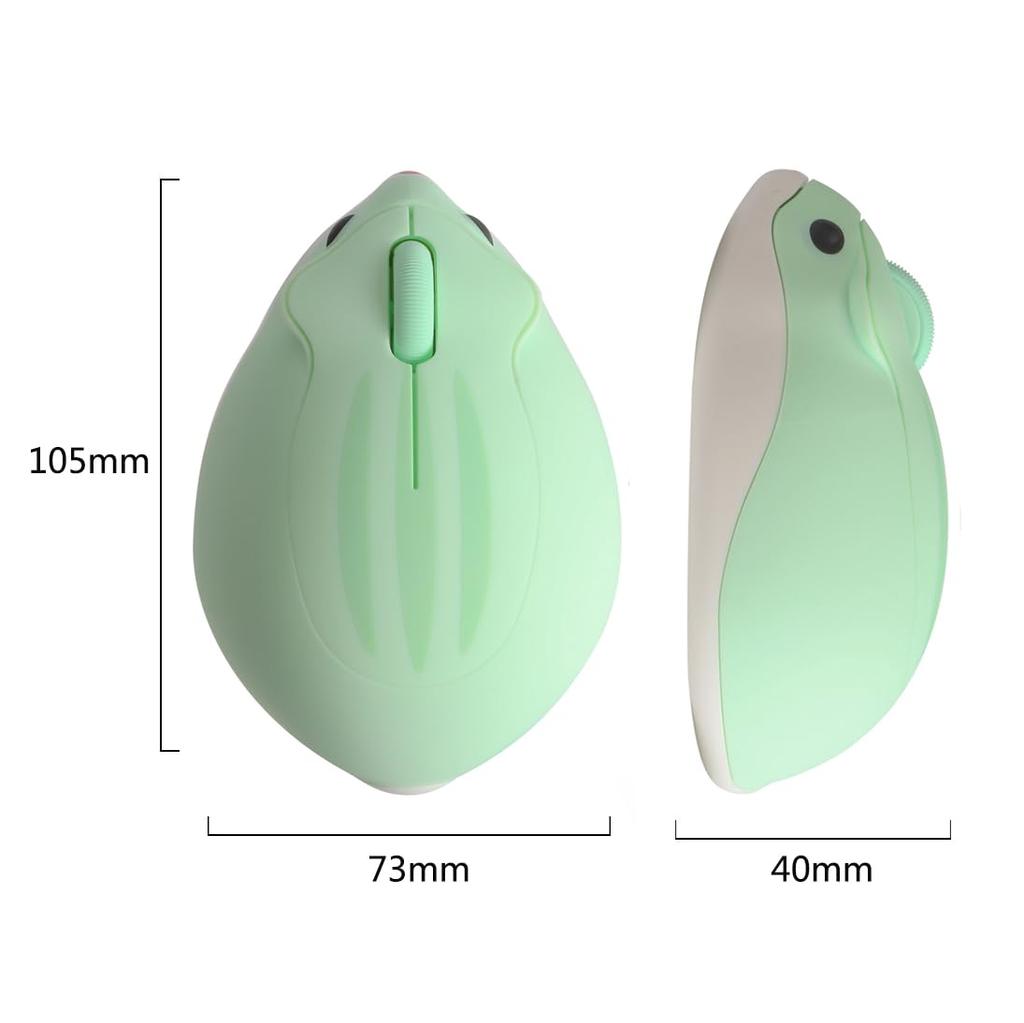 RUUNNER Cute Hamster-Shaped 2.4GHz Wireless Mouse, Small, Lightweight, Portable, with USB Receiver, Suitable for Kids, Women, and People with Small