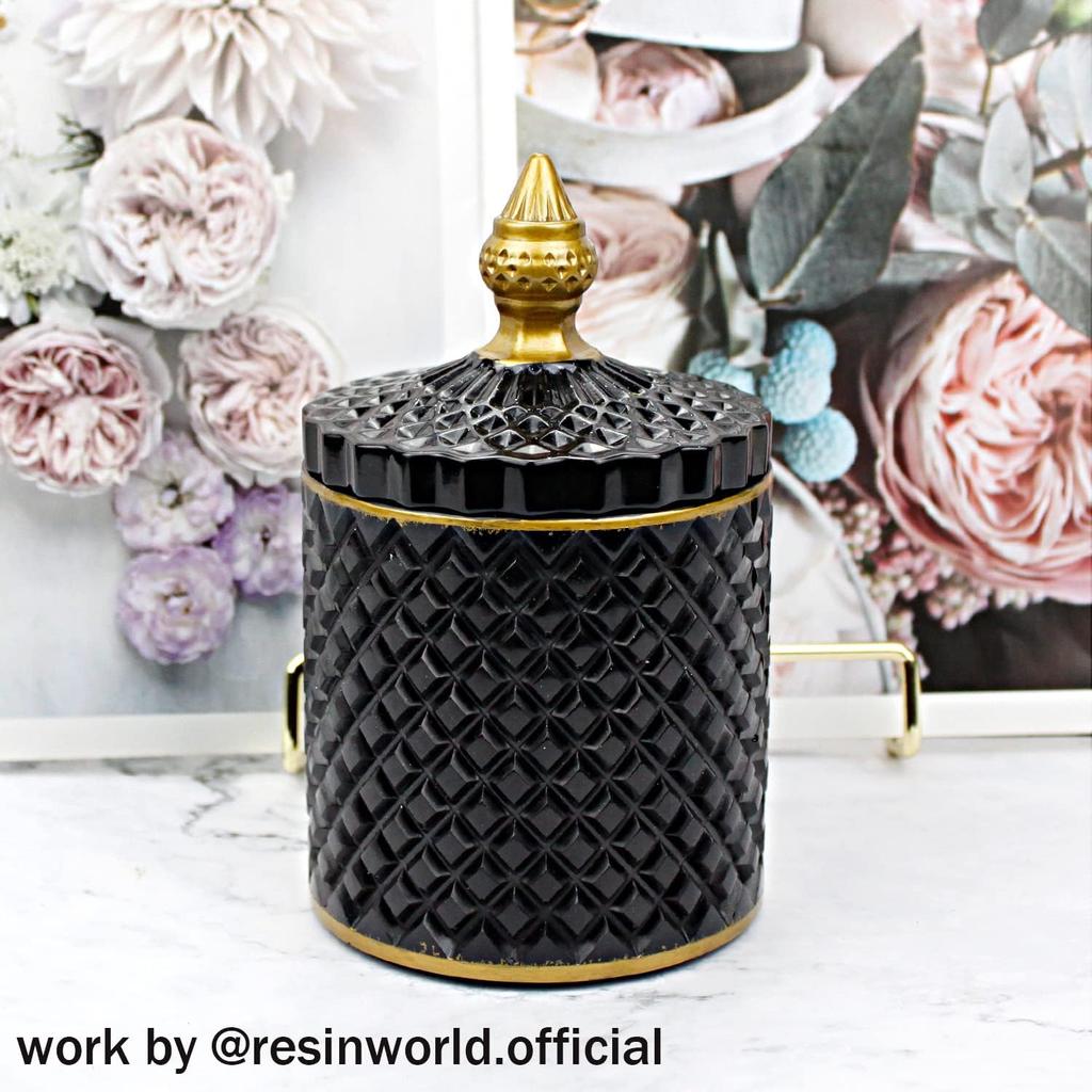 Große Harzbox-Formen mit Deckeln, Vintage 3D Glas Silikonform, Schmuckaufbewahrungsbehälter Boxform für Harzguss Heimdeko