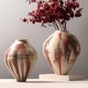 Modern Retro Abstract Art Pottery Vase for Home or Hotel Decor