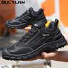 Oulylan Men Women Male Work Sneaker Work Shoes Hollow Breathable Steel Toe Boots Lightweight Safety Work Shoes Anti-slippery