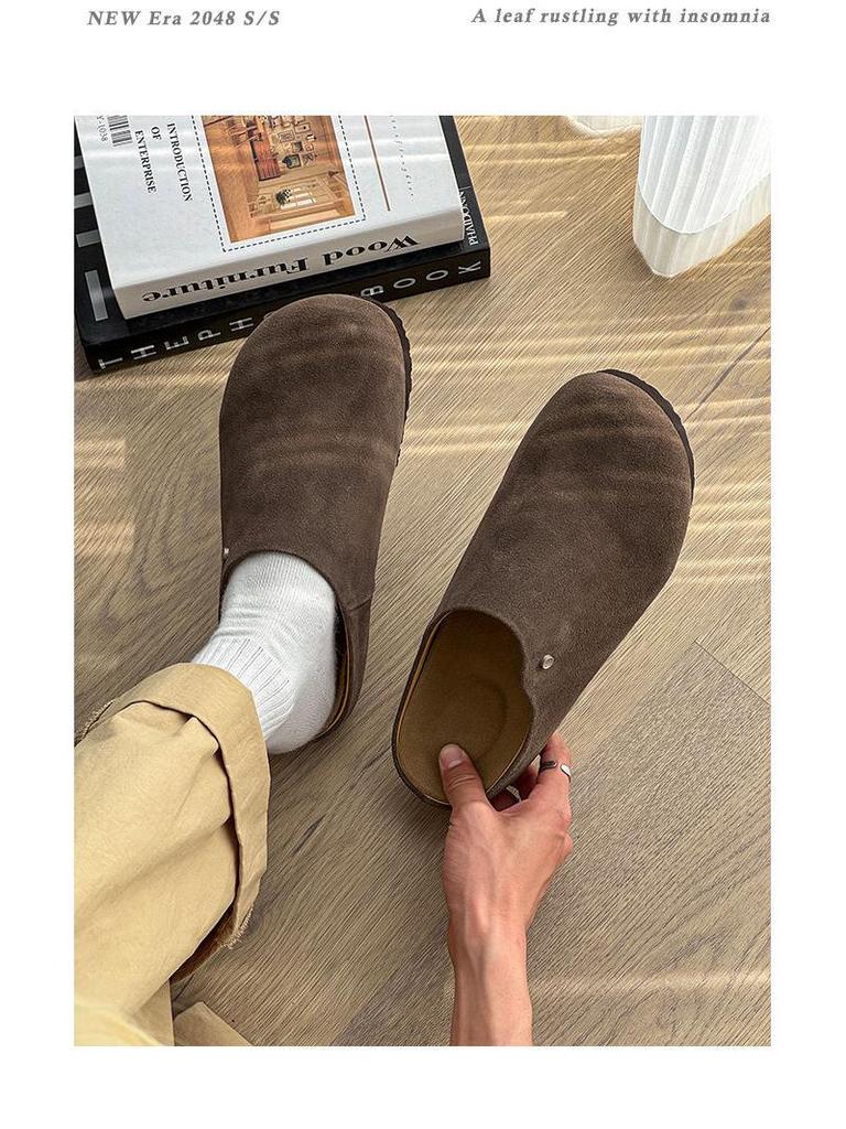 Unisex Retro Suede Slip-On Birkenstock Mules - Summer Breathable Clogs