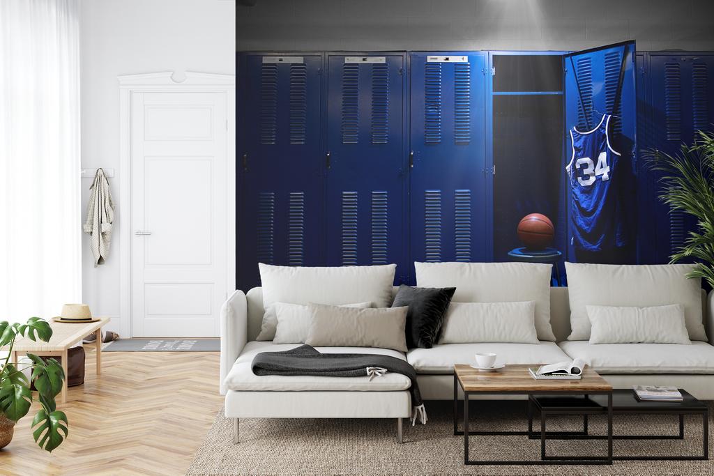 Photomural Basketball Team Cloakroom Structural Vinyl 400x280