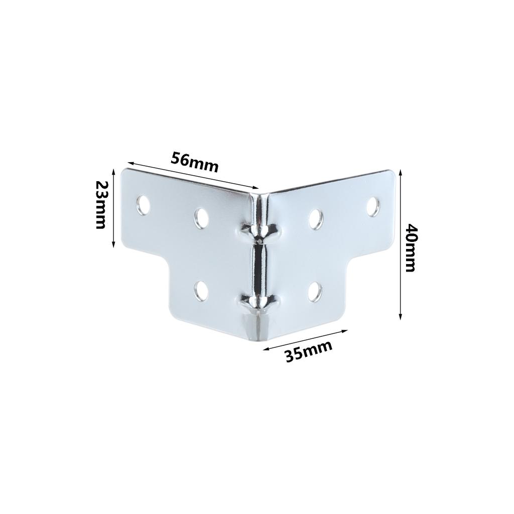 4Pcs Wrap Angle Flight Case Aviation Bag Protective Corner Brace Wooden Box Corner Protector Edge Covers Metal Corner Brackets