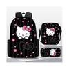 Hello Kitty Sanrio Nadrukowany Plecak Szkolny Torba na Ramię Piórnik