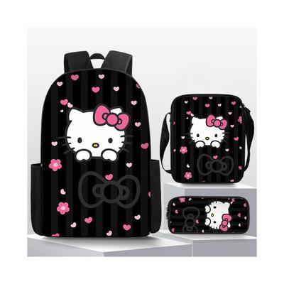 Hello Kitty Sanrio Kreslený Potisk Batoh Školní Taška Taška přes Rameno Pouzdro na Tužky