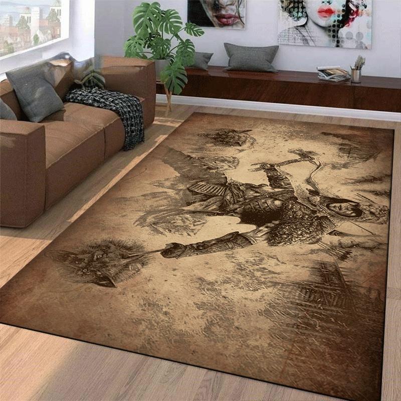 Resident Evil Character Rug, Tribute To Classic Game Suitable for Use As an Anti-slip Game Mat for Living Room and Bedroom Sofas