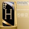 Exquisite letters' P H ' For Samsung Galaxy S26 S20 FE S21 Ultra S23 Plus S24 Ultra S25 S21+ S22Plus S26 Golden glass phone case