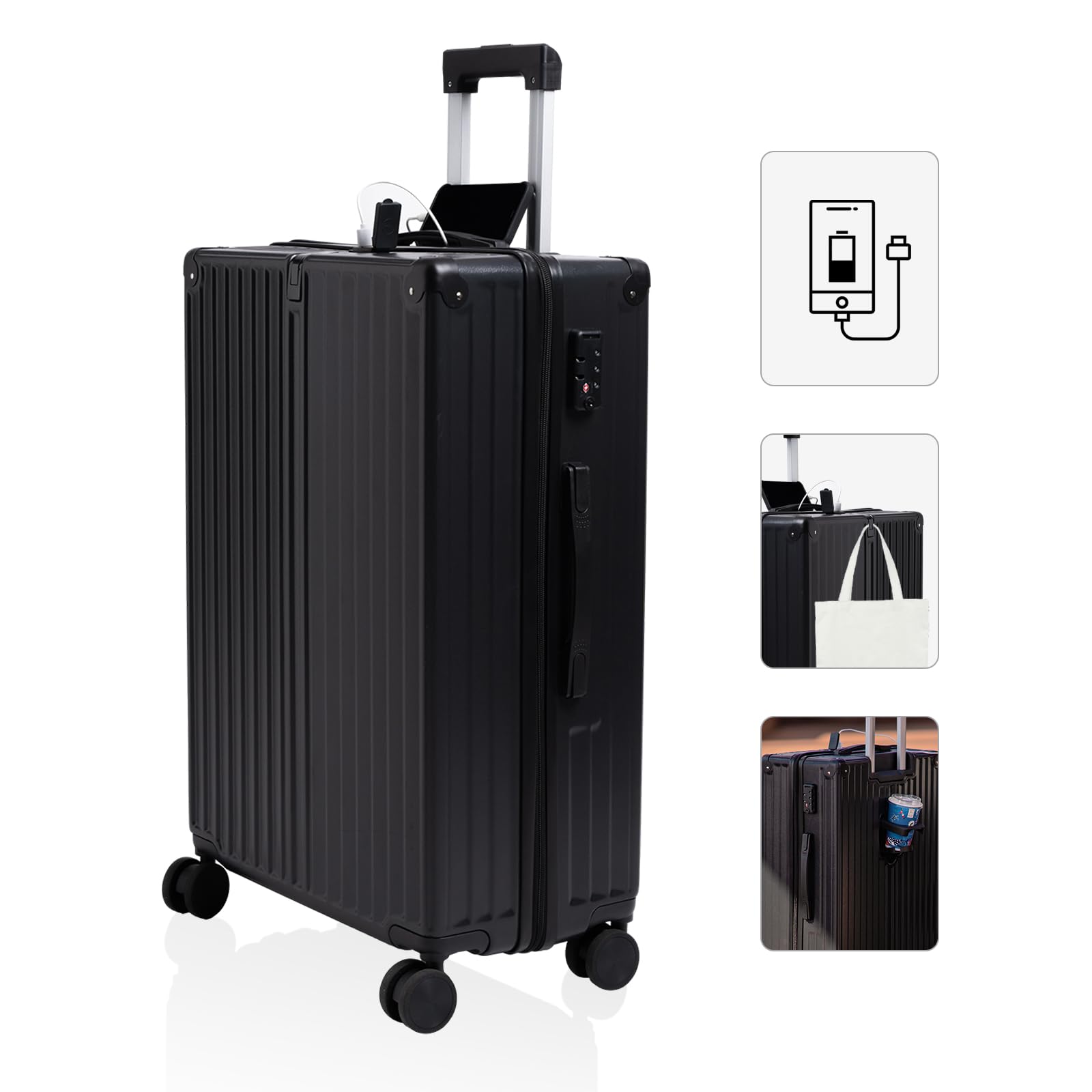 

Carry Carry TSA USB порт зарядки включает в себя чашку багажа размера S 2 ночи и 3 ультра 360 градусов для школы за границей внутри страны стильный [Оценить путешествие]