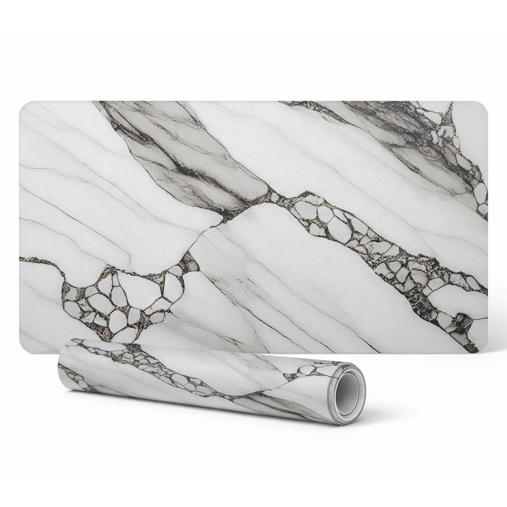 Desk Pad for Graphic Designers and Designers Marble Veins 90x45 Cm