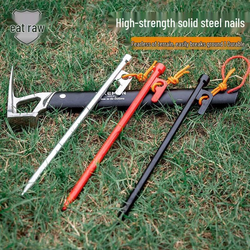 Outdoor Tent & Canopy Pegs with Wind Ropes Set