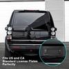 Rear License Plate Bracket Holder For 2005- Land Rover LR4 LR3 LR2, 2010- Range Rover Evoque Velar Discovery Series License Plate Bumper Car Tag