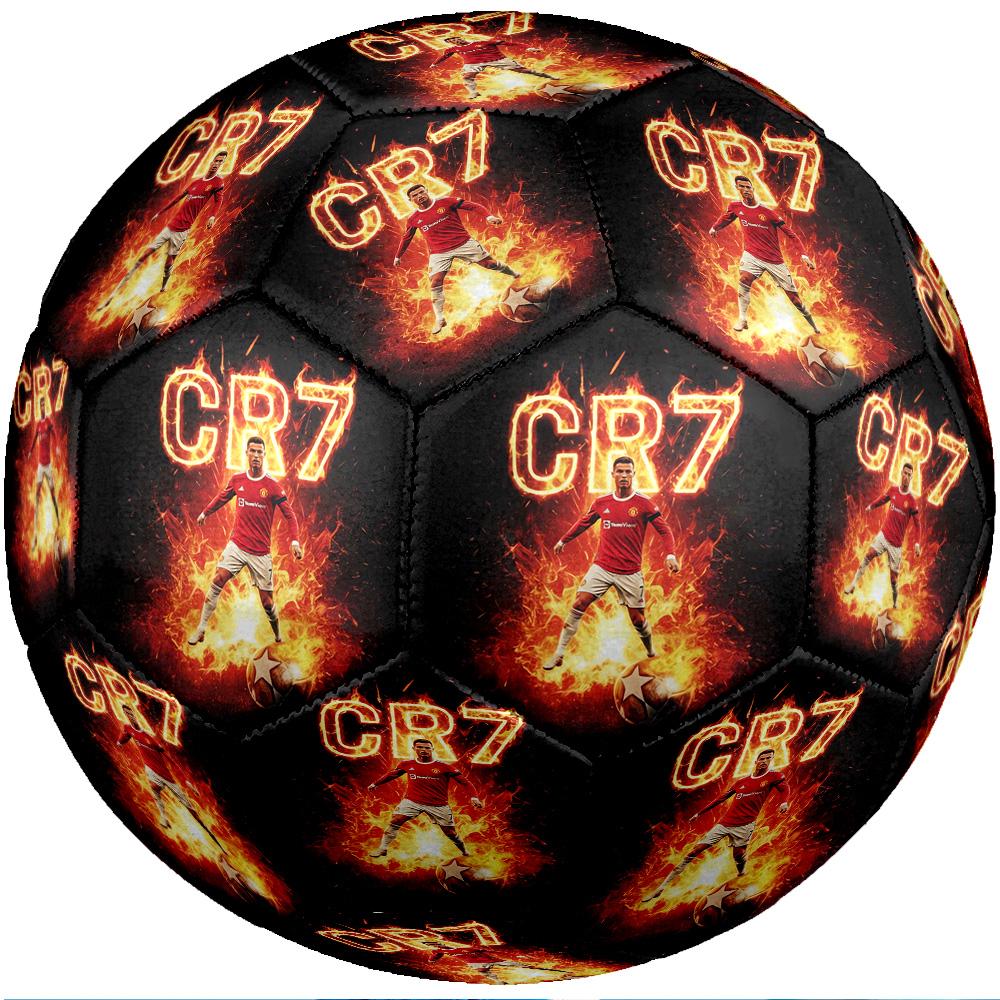 Cristiano Ronaldo Theme Soccer Ball Size 5 Soccer Ball Soft Touch Professional Training Football for Outdoor Sports