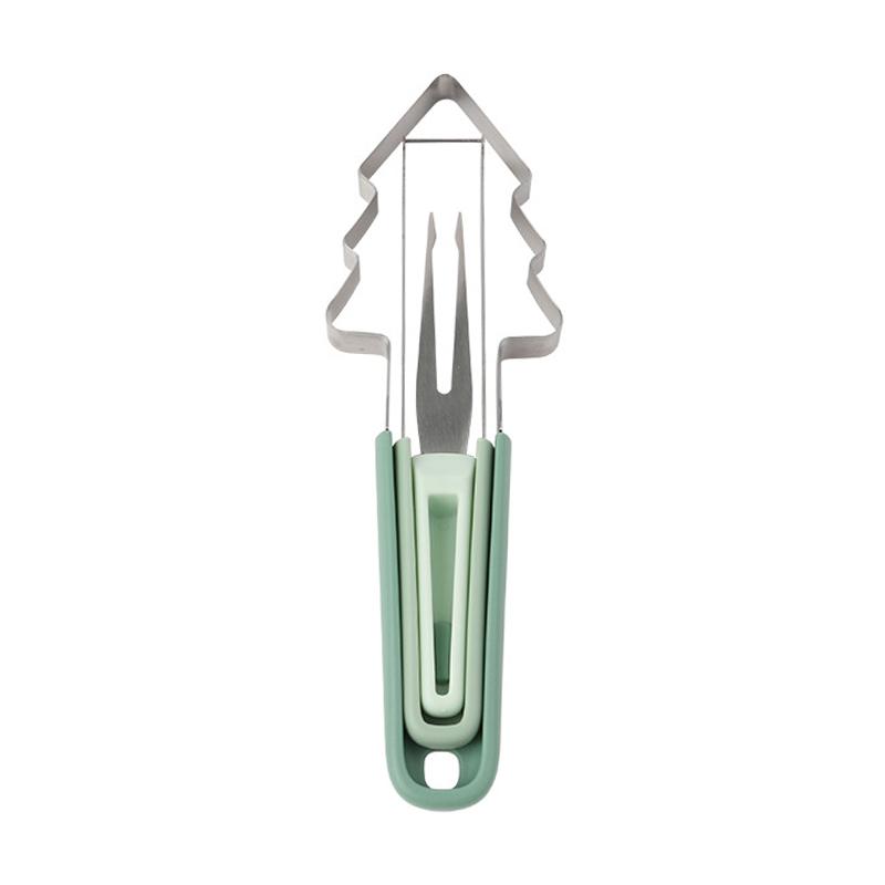 Watermelon Cutter, 3-In-1 Melon Slicer Cutter Tool, Stainless Steel Watermelon Fork Slicer Cutter, Watermelon Knife For Home