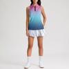 Dames Mouwloos Golf Poloshirt met Ritssluiting en Print Atletische Tanktop voor Sport Tennis Training Casual Kleding