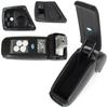 Renault Megane IV 2015- Armlehnen-Set SCHWARZ ECO-LEDER + Montagekit