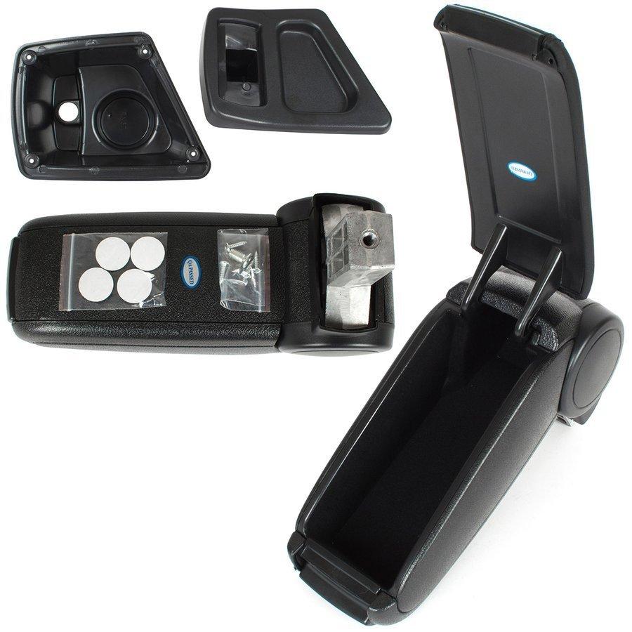 Renault Megane IV 2015- Armlehnen-Set SCHWARZ ECO-LEDER + Montagekit